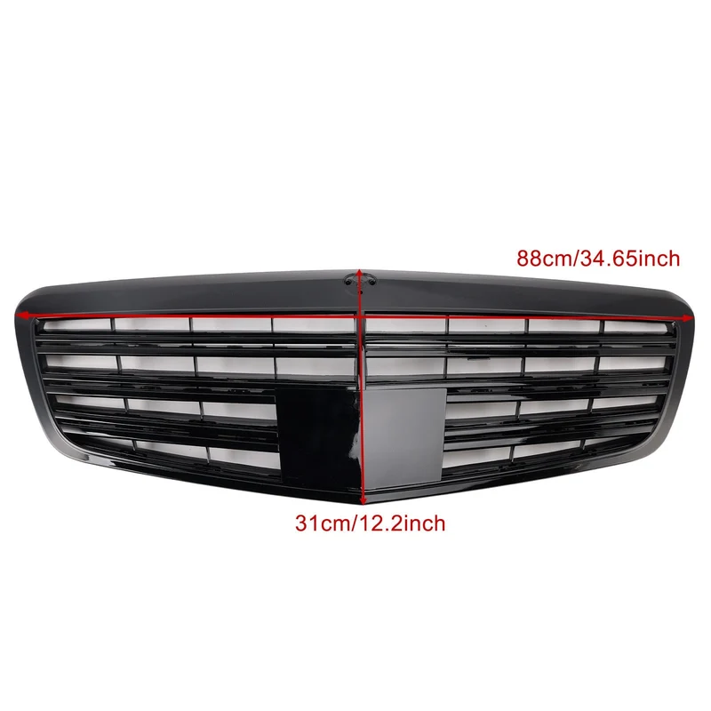 Calandre Avant Mercedes Classe S W221 Noir Brillant 2010-2013