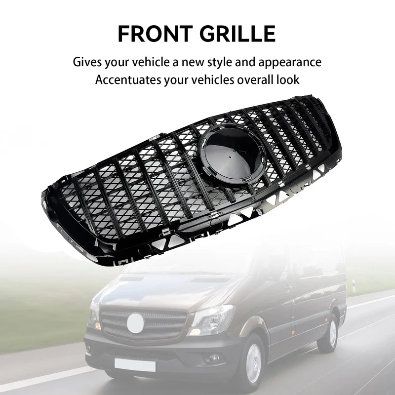 Grille Noir Style GT-R Mercedes Sprinter W906 2014-2018