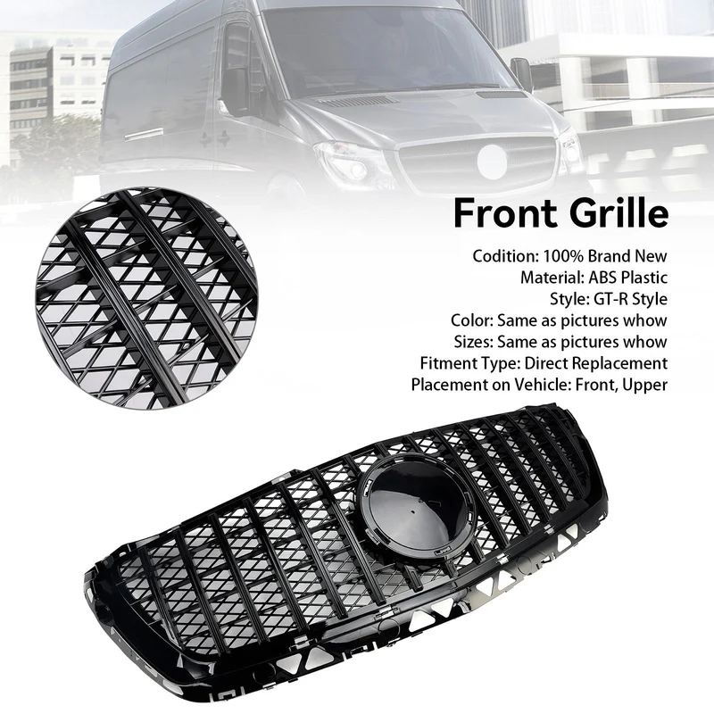 Grille Noir Style GT-R Mercedes Sprinter W906 2014-2018