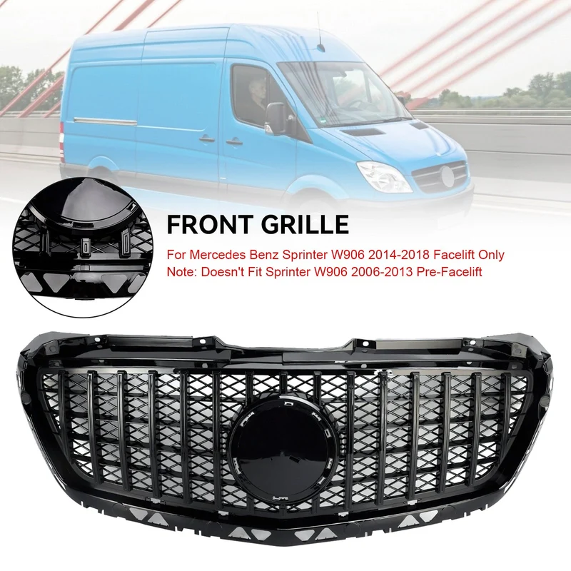 Grille Noir Style GT-R Mercedes Sprinter W906 2014-2018