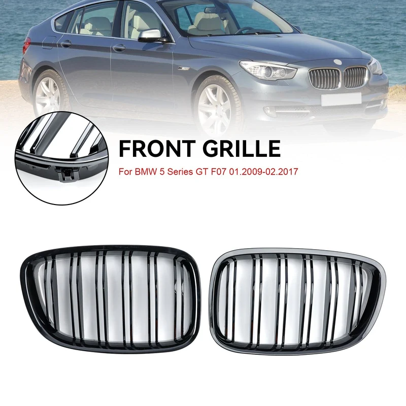 Grille Calandre Avant Noir Brillant BMW Série 5 GT F07 2009-2017