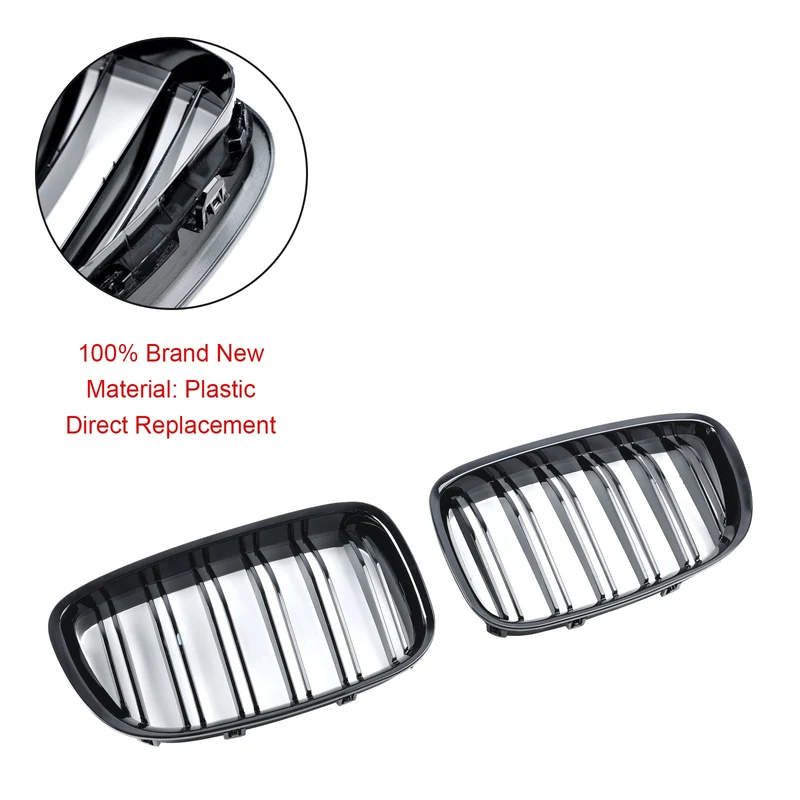 Grille Calandre Avant Noir Brillant BMW Série 5 GT F07 2009-2017