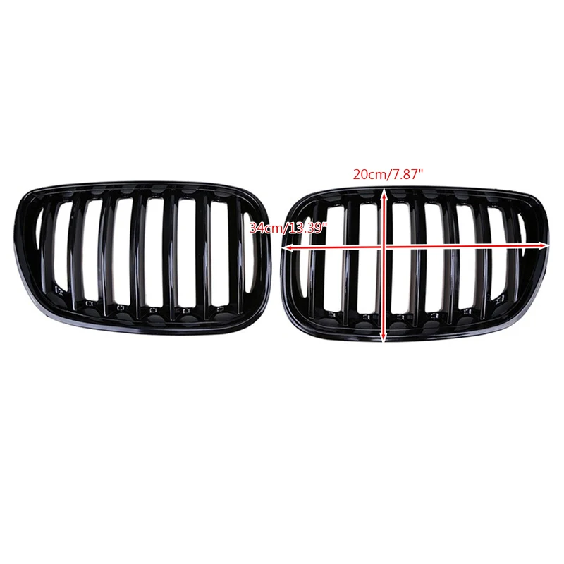 Grille Calandre Avant Noir Brillant BMW X5 E53 2004-2006