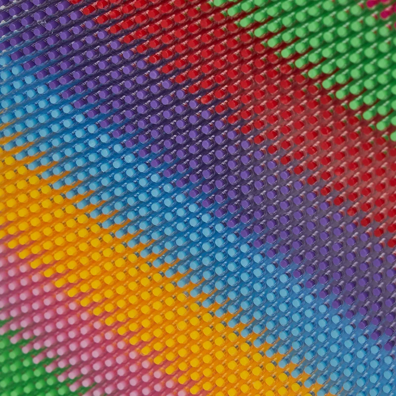 Jeu clous 3D déco créatif salon 30 x 20 x 5 cm empreintes originales ambiance rétro en plastique transparent 13_0012053