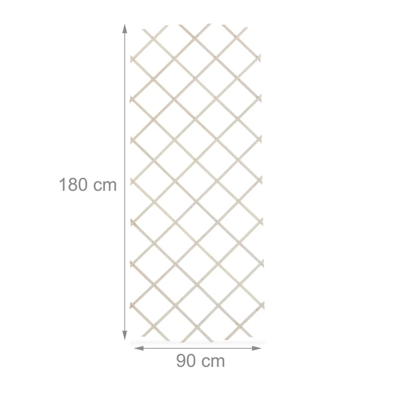 Lot de 3 tuteurs extensibles pour plantes grimpantes jardin terrasse 120 x 30 cm en bois de sapin naturel 13_0015300
