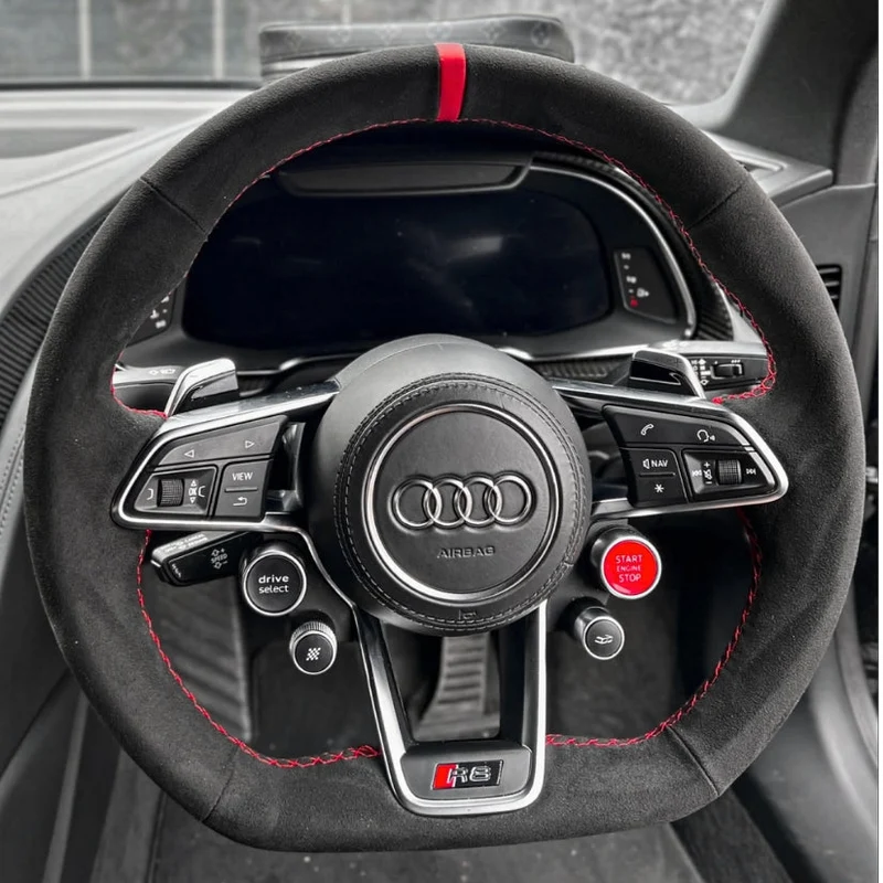 Couvre Volant Audi R8 TT GEN2 Surpiqûres Personnalisables