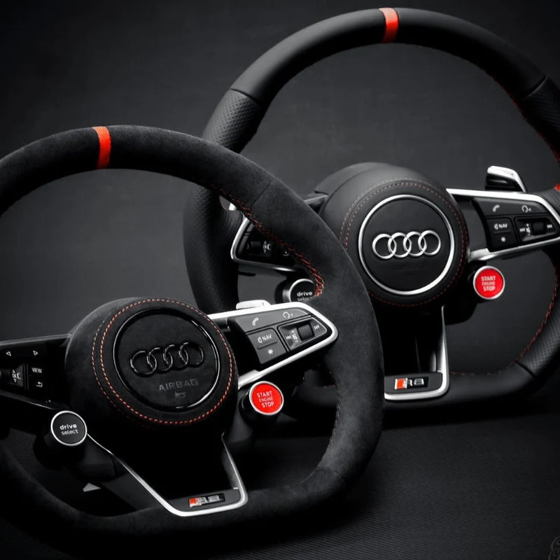 Couvre Volant Audi R8 TT GEN2 Surpiqûres Personnalisables