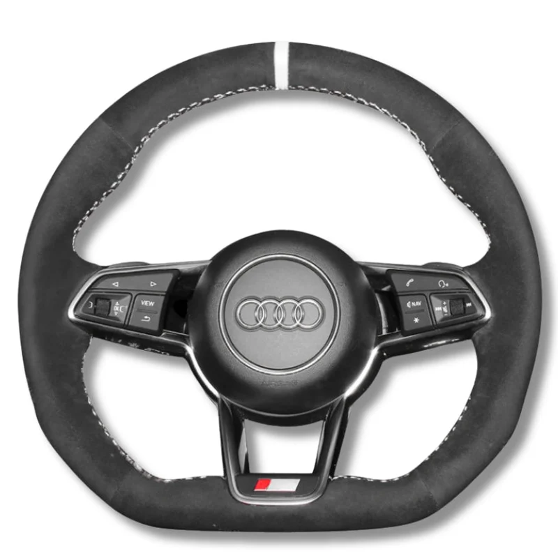 Couvre Volant Audi R8 TT GEN2 Surpiqûres Personnalisables