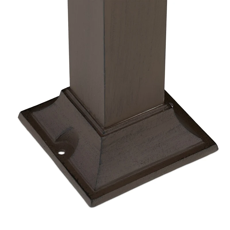 Fontaine décorative pour jardin ou terrasse avec robinet doré style nostalgique 70 x 40 x 25 cm en résine marron foncé 13_0015664