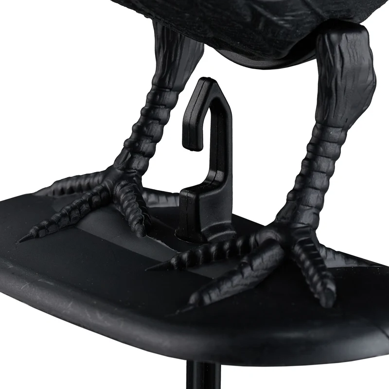 Lot de 4 répulsifs corbeaux résistants intempéries jardin extérieur 30 x 15 x 10 cm en plastique noir 13_0015442