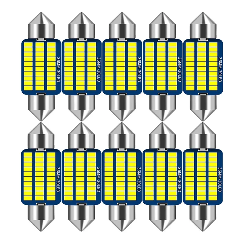Ampoules C5W LED Canbus 6000k Lot 10
