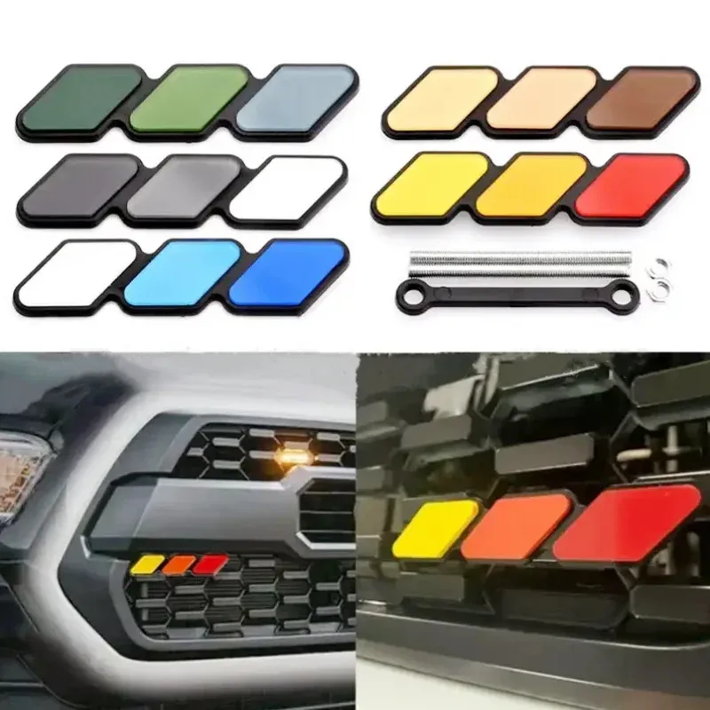 Badge 3 Couleurs Grille Avant Voiture