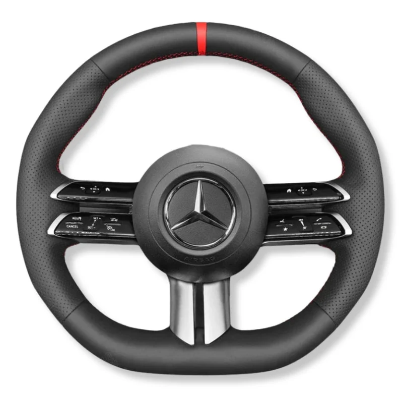 Couvre Volant Mercedes W206 Cuir Surpiqures