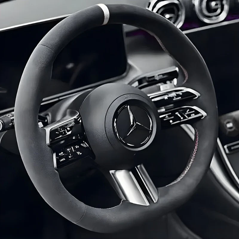 Couvre Volant Mercedes W206 Cuir Surpiqures