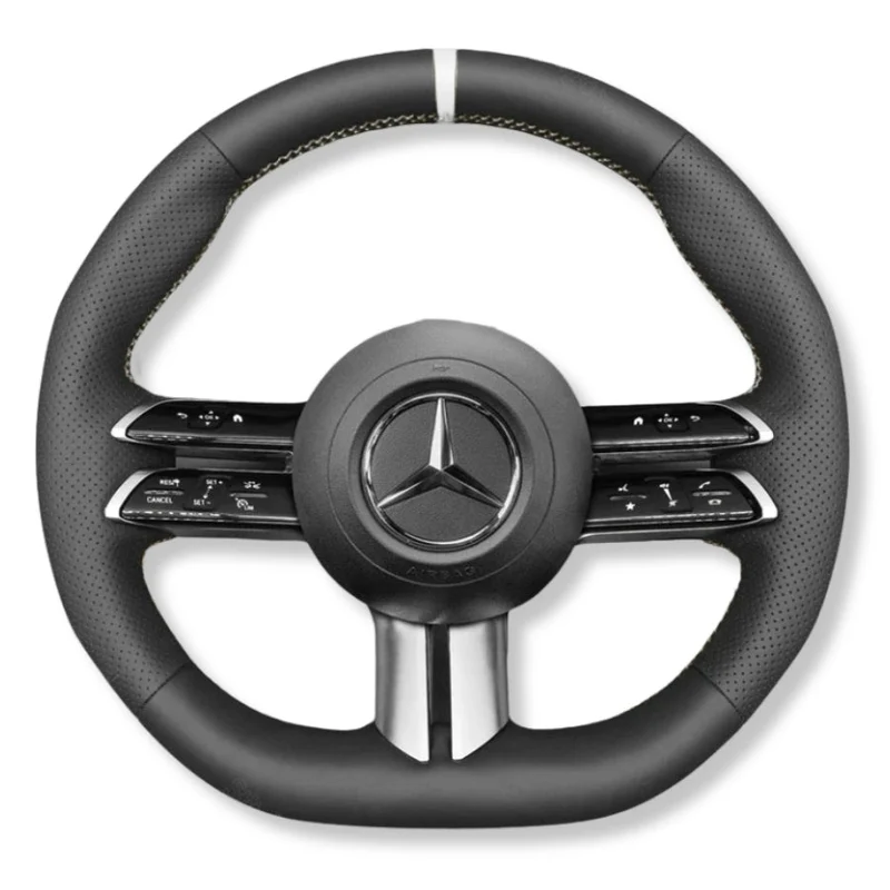 Couvre Volant Mercedes W206 Cuir Surpiqures