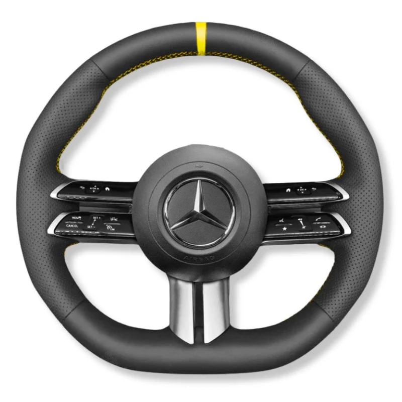Couvre Volant Mercedes W206 Cuir Surpiqures