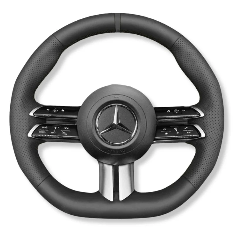 Couvre Volant Mercedes W206 Cuir Surpiqures
