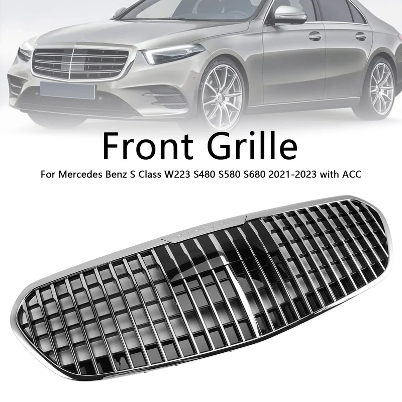 Grille Pare-Chocs Chrome Mercedes Classe S W223 S580 S680 2021-2023