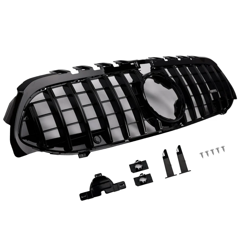 Grille Pare-Chocs GT Noir Mercedes Classe A W177 2019-2023 avec visserie