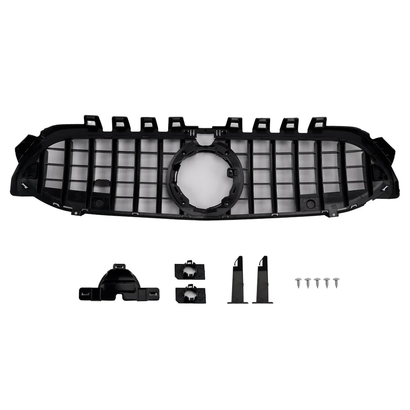 Grille Pare-Chocs GT Noir Mercedes Classe A W177 2019-2023 avec visserie