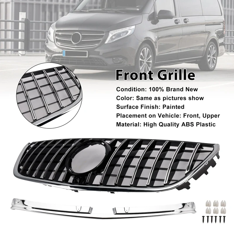 Grille Pare-Chocs Chrome Style GT Mercedes Vito W447