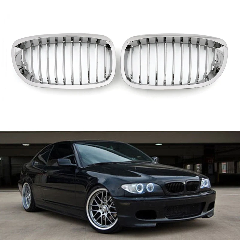Grille Calandre Avant Chromée ABS BMW E46 2D 2002-2007