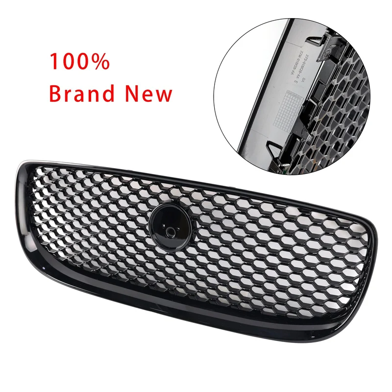 Grille Pare-Chocs Nid d'Abeille Noir Brillant Jaguar XE 2015-2018