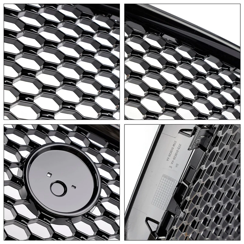 Grille Pare-Chocs Nid d'Abeille Noir Brillant Jaguar XE 2015-2018