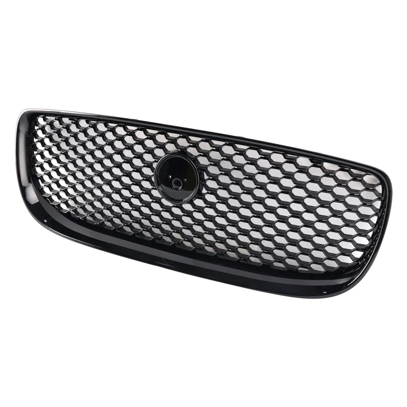 Grille Pare-Chocs Nid d'Abeille Noir Brillant Jaguar XE 2015-2018