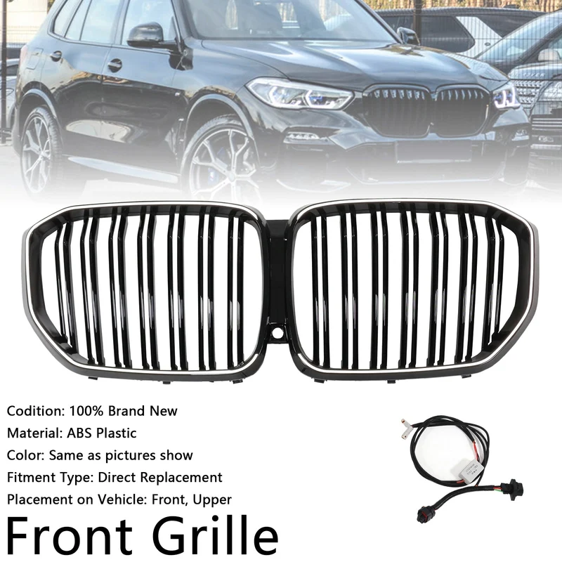 Calandre Double Lamelles Noir BMW X5 G05 M Performance 2019-2022