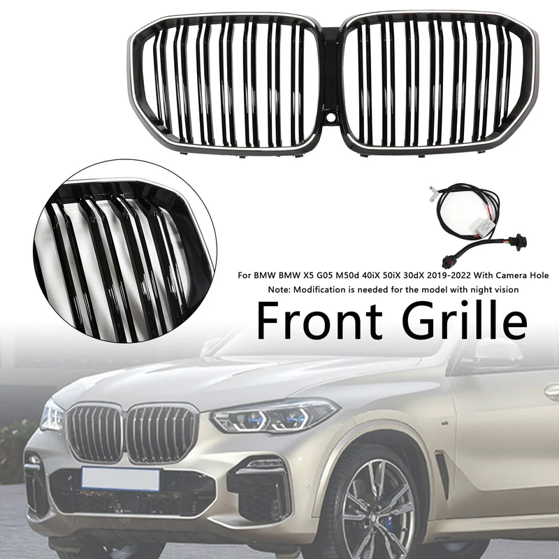 Calandre Double Lamelles Noir BMW X5 G05 M Performance 2019-2022