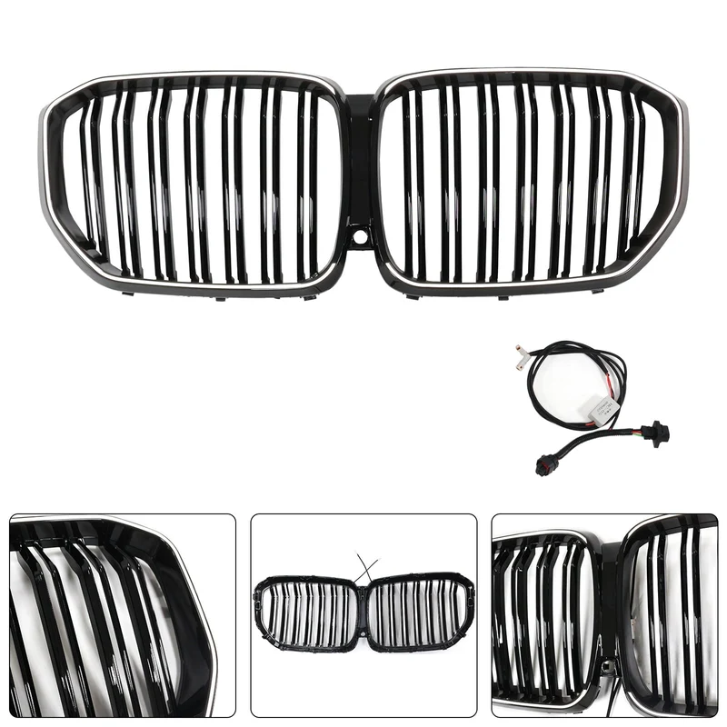 Calandre Double Lamelles Noir BMW X5 G05 M Performance 2019-2022