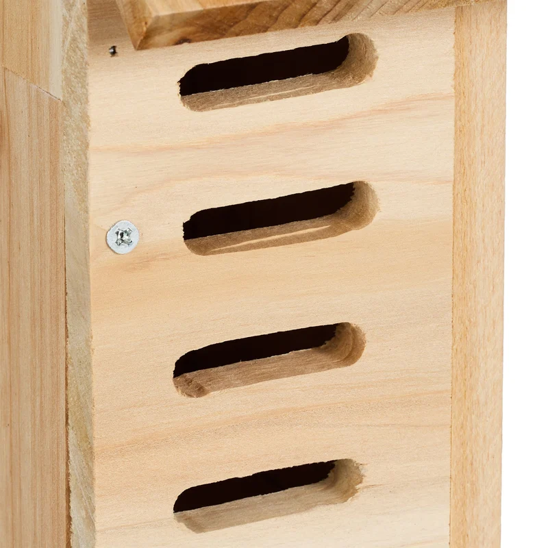 Hôtel à insectes en bois de sapin pour coccinelles jardin 25 x 20 x 15 cm pratique et écologique en bois naturel 13_0015254