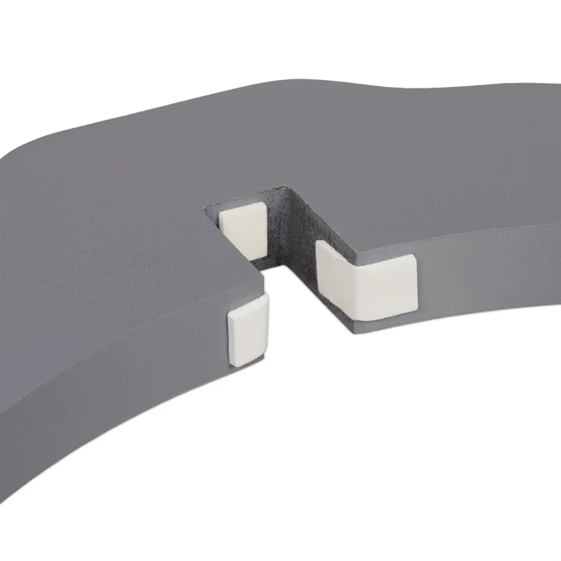 Barrière de sécurité réglable pour chien 70 x 51 x 2 cm protection escalier cheminée en MDF gris 13_0010799