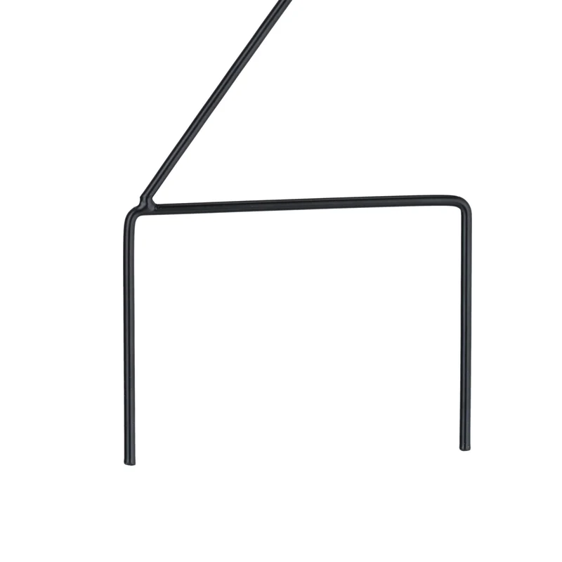 Lot de 4 tuteurs pour plantes grimpantes support stable jardin 100 x 30 cm en fer noir mat 13_0015509