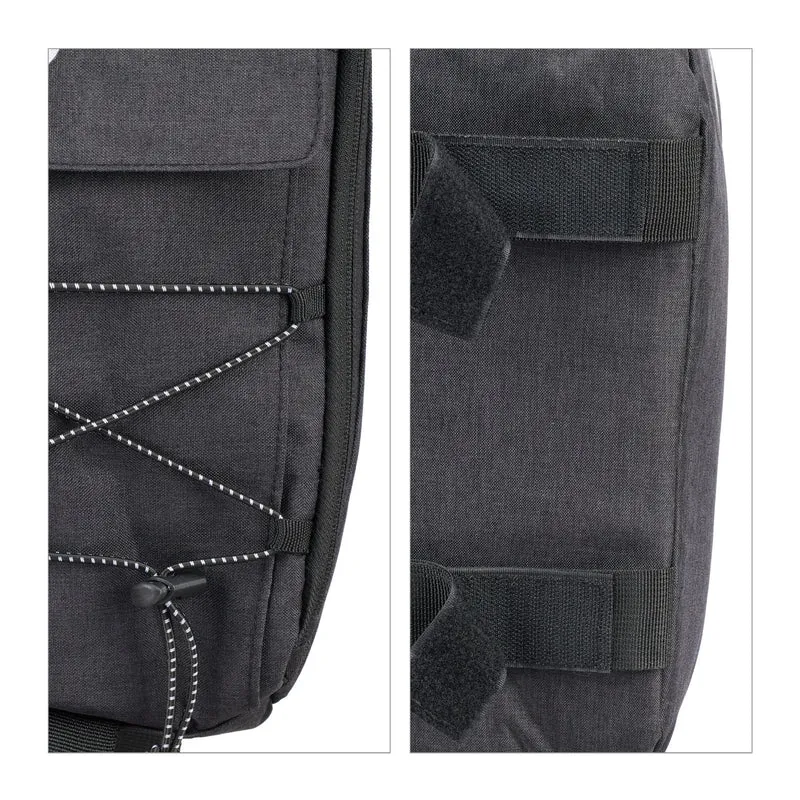 Sac de vélo spacieux pour porte-bagages 40 x 30 x 20 cm pratique étanche style sportif en polyester noir 13_0011807