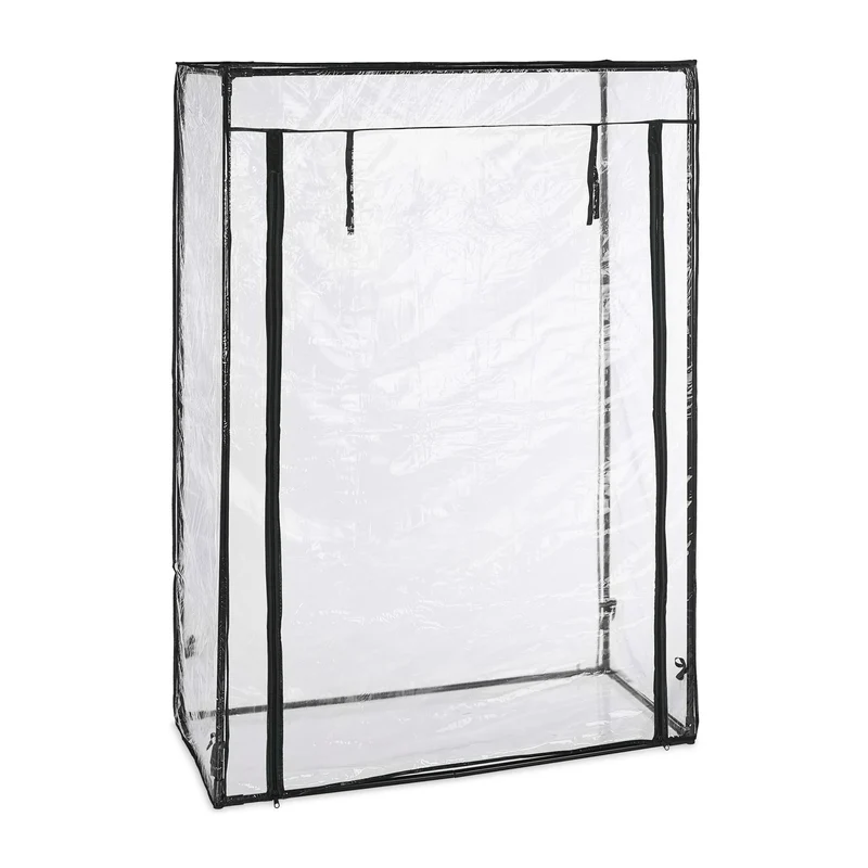 Serre de jardin pratique pour tomates et concombres 200 x 150 x 150 cm en PVC transparent 13_0012049