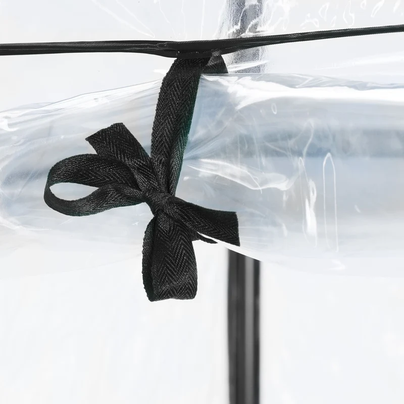 Serre de jardin pratique pour tomates et concombres 200 x 150 x 150 cm en PVC transparent 13_0012049