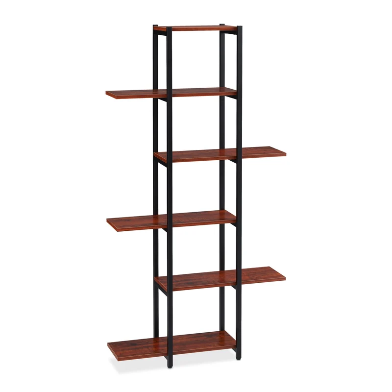 Étagère à plantes avec 6 niveaux pour salon ou véranda 150 x 78 x 24 cm en métal noir 13_0010983