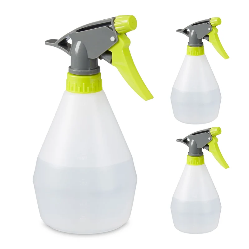 Lot de 3 vaporisateurs manuels pratiques jardin maison 20 x 9 x 11 cm en plastique blanc 13_0010708