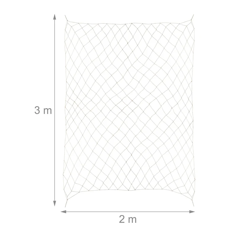 Filet de croissance pour plantes grimpantes jardin 200 x 300 cm support ergonomique en jute naturel 13_0015294