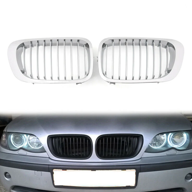 Grille Calandre Chrome Maille ABS BMW E46 2 Portes 1999-2002