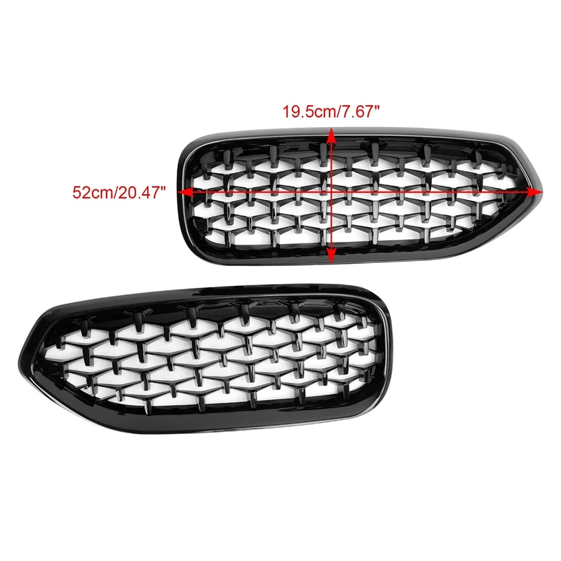 Grille Calandre Diamant Noir Brillant BMW G29 Z4 2019-2023