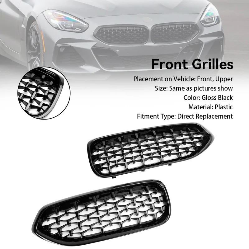 Grille Calandre Diamant Noir Brillant BMW G29 Z4 2019-2023