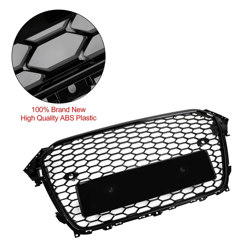 Grille Avant Mesh Style RS4 Noir Audi A4 S4 B8.5 2013-2016
