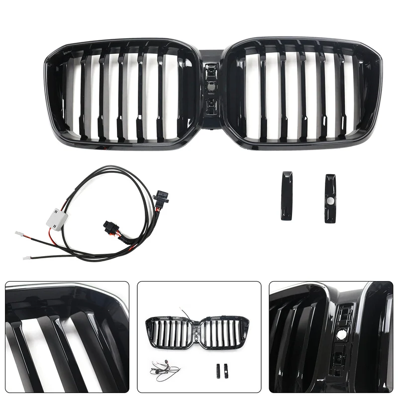 Calandre Avant Noir Brillant BMW X3 G01 X4 G02 2022-2025