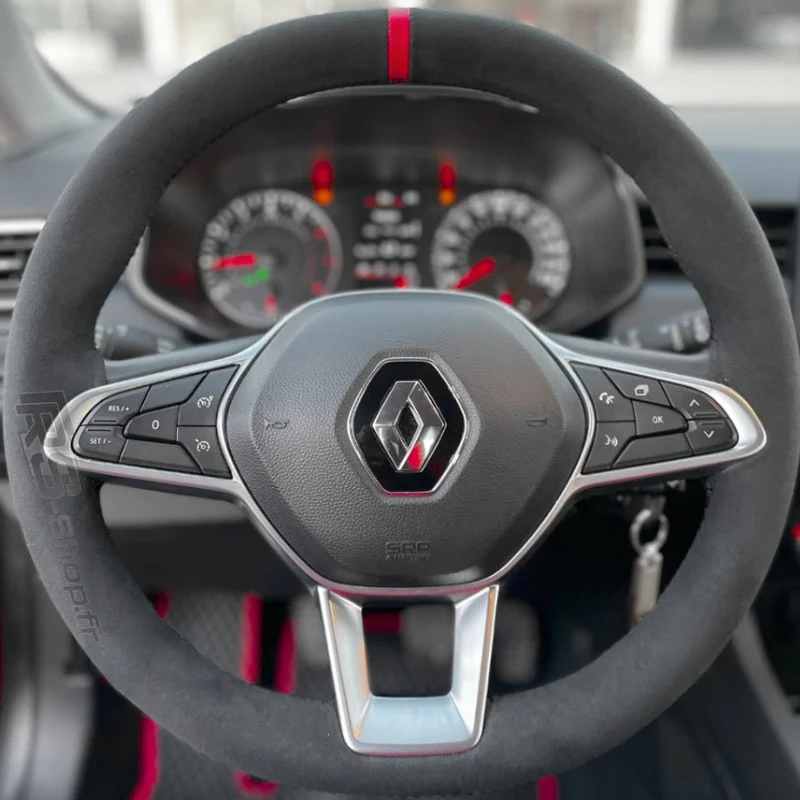 Couvre Volant Clio 5 Cuir Surpiqué