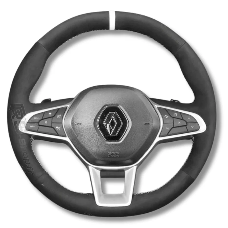 Couvre Volant Clio 5 Cuir Surpiqué