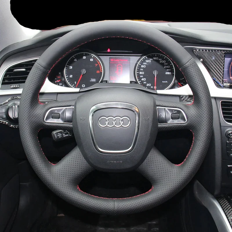 Couvre Volant Audi B7 4 Branches Cuir