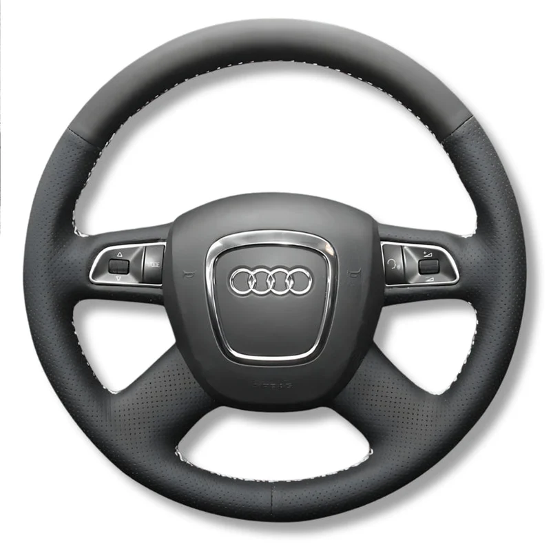 Couvre Volant Audi B7 4 Branches Cuir